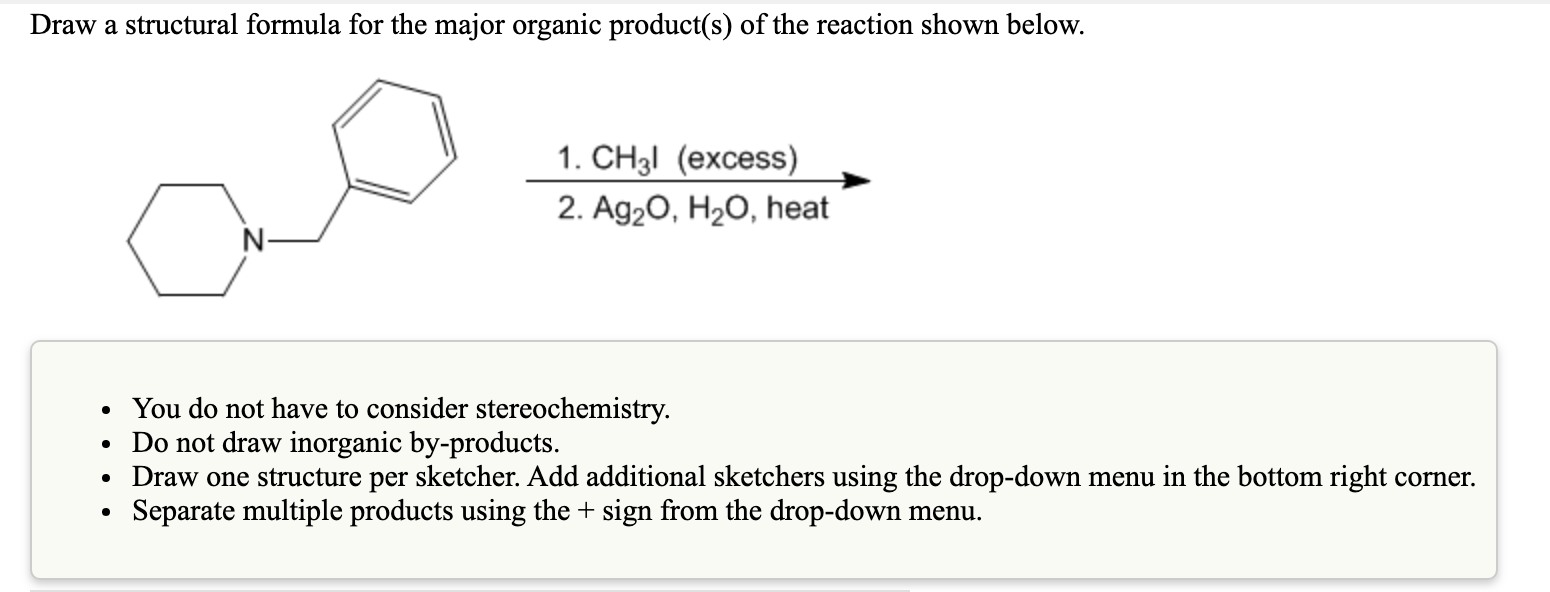 Solved Draw A Structural Formula For The Major Organic Chegg Hot Sex Picture 3474