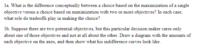 Solved 1a. What is the difference conceptually between a | Chegg.com