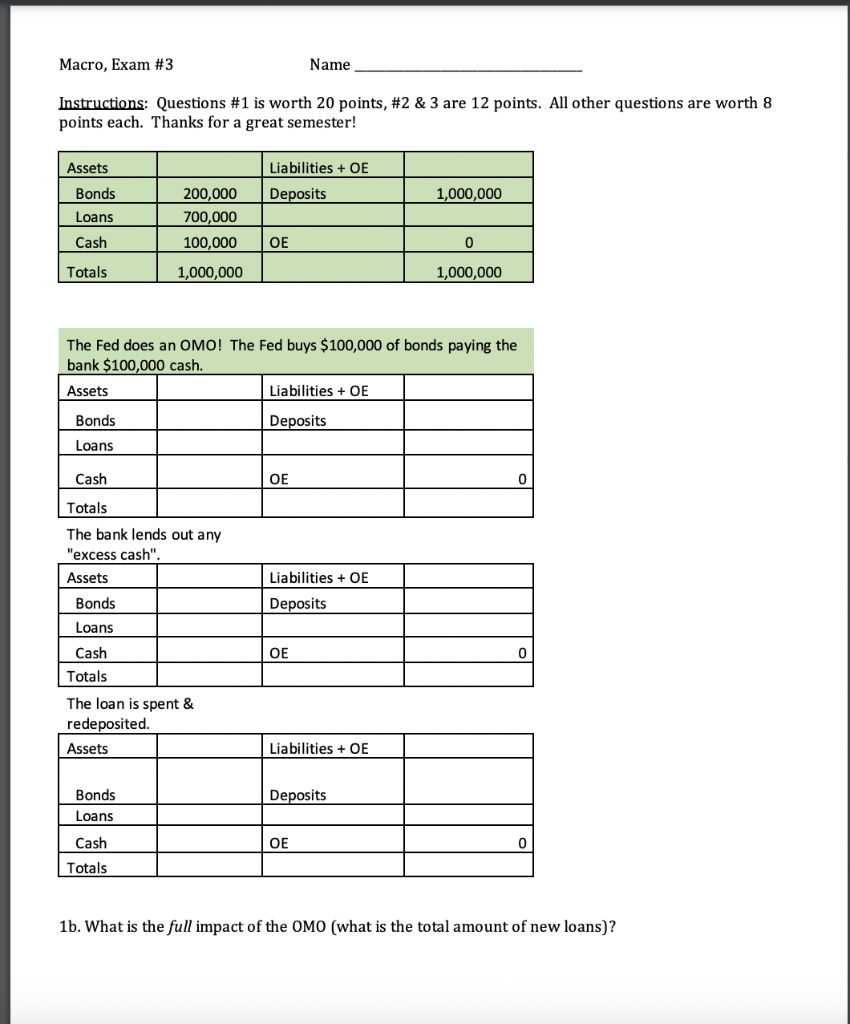 Solved Instructions: Questions \#1 is worth 20 points, \#2 | Chegg.com