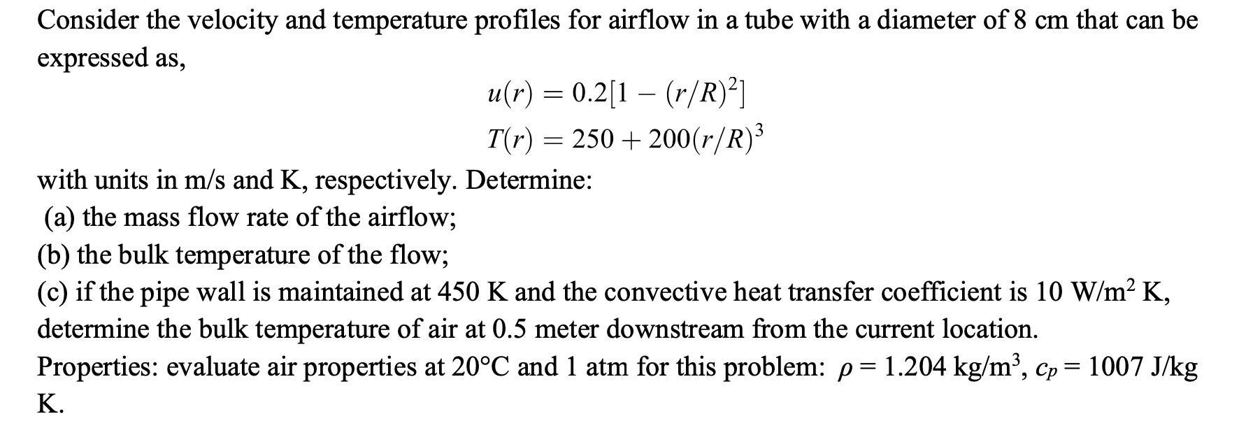 Solved a = Consider the velocity and temperature profiles | Chegg.com