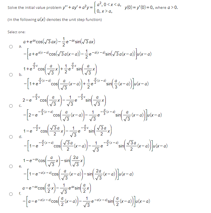 Solved 1 a?,0 0. Solve the initial value problem y