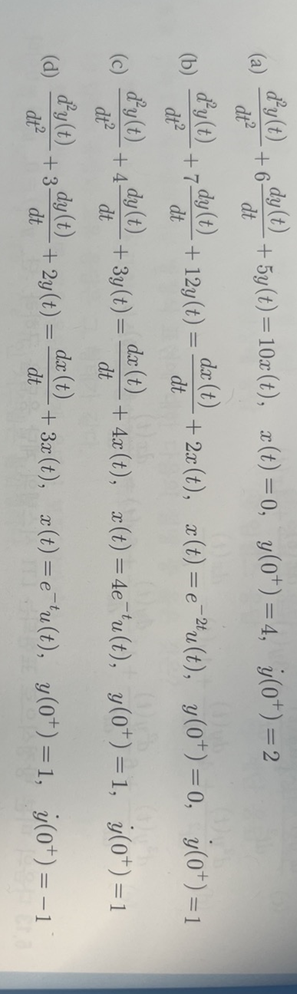 Solved Determine The Ouput Of The Lti System Represented