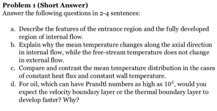 Solved Mechanical Engineering Heat Transfer Chapter | Chegg.com | Chegg.com