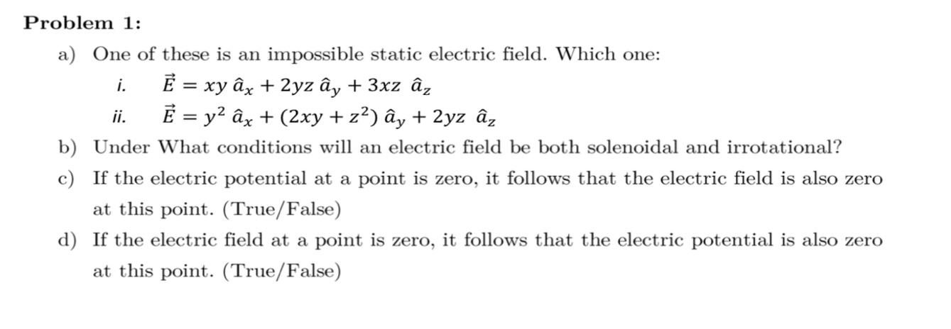 Solved Problem 1: a) One of these is an impossible static | Chegg.com