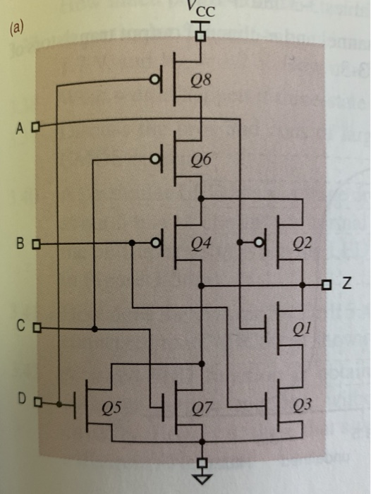 Solved the circuit shown below is a type of CMOS | Chegg.com