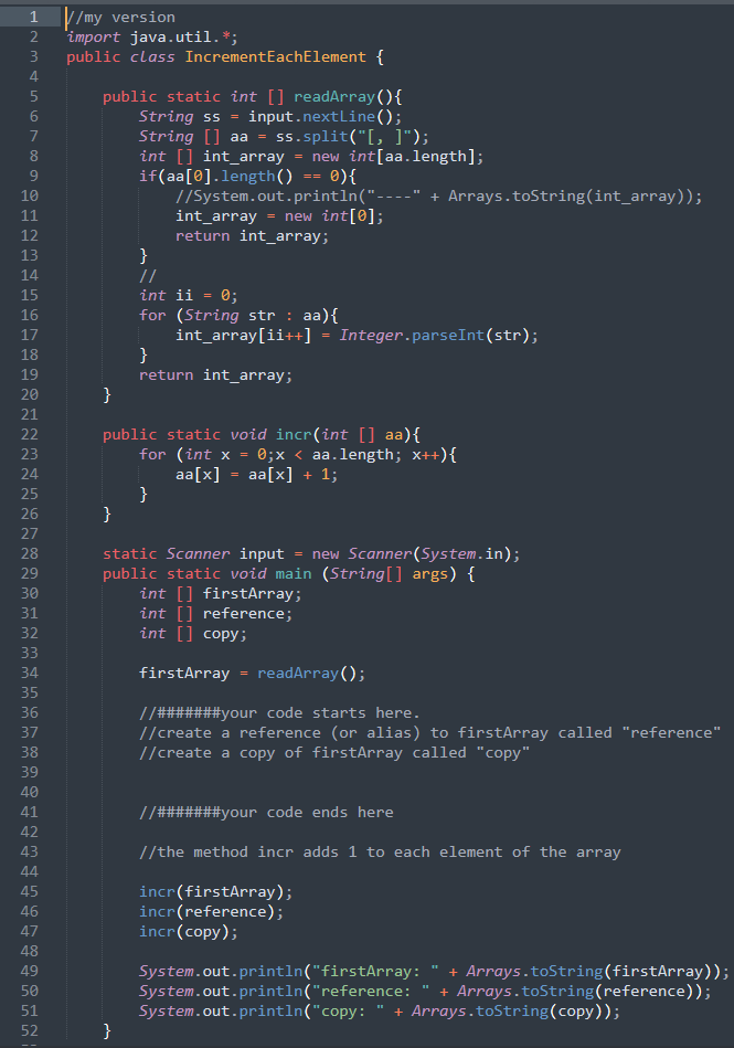 Solved This exercise includes a starter.java file. Use the | Chegg.com