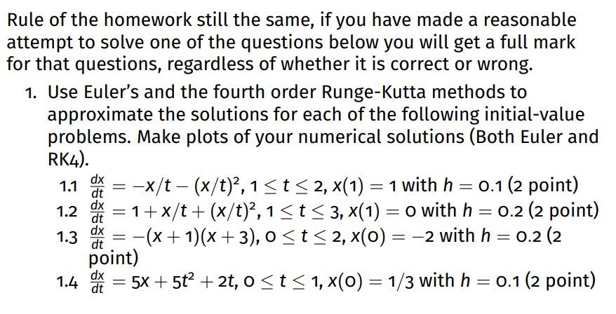 Solved Rule of the homework still the same, if you have made | Chegg.com