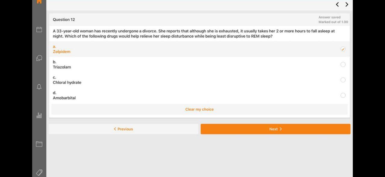 Solved Question 12 Answer saved Marked out of 1.00 A | Chegg.com