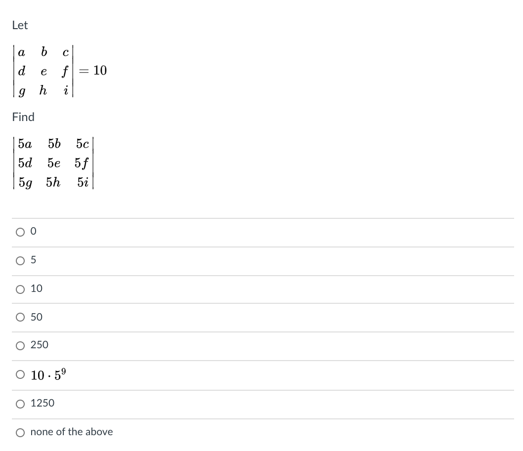Solved Let а ь с d е f 10 д h 1 Find 5c 5а 5b 5e 5g 5h 5d 5f | Chegg.com