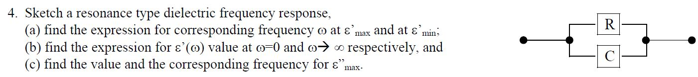 Solved 4. Sketch a resonance type dielectric frequency | Chegg.com