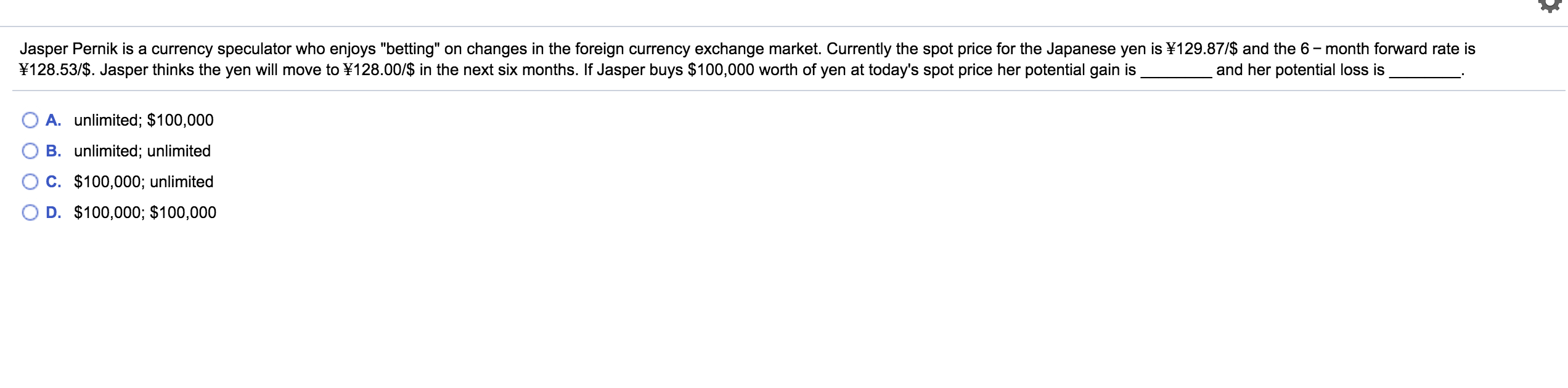 Solved Jasper Pernik is a currency speculator who enjoys