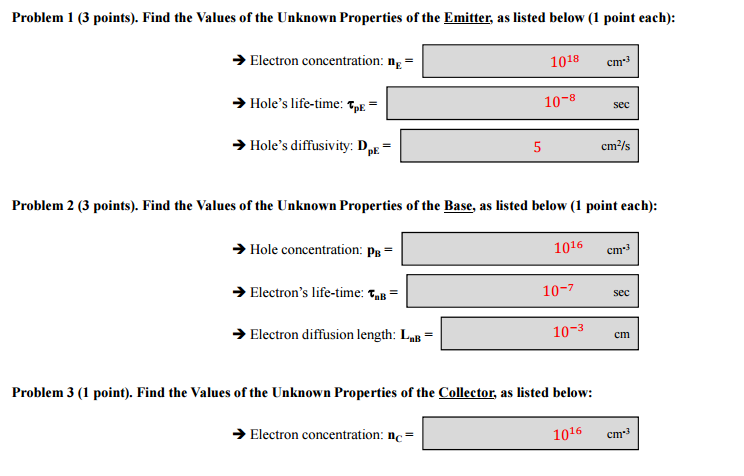 Solved Section A. Band-diagram And Schematic Cross-section | Chegg.com