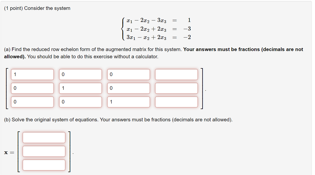 Solved 1 point Consider the system a Find the reduced Chegg