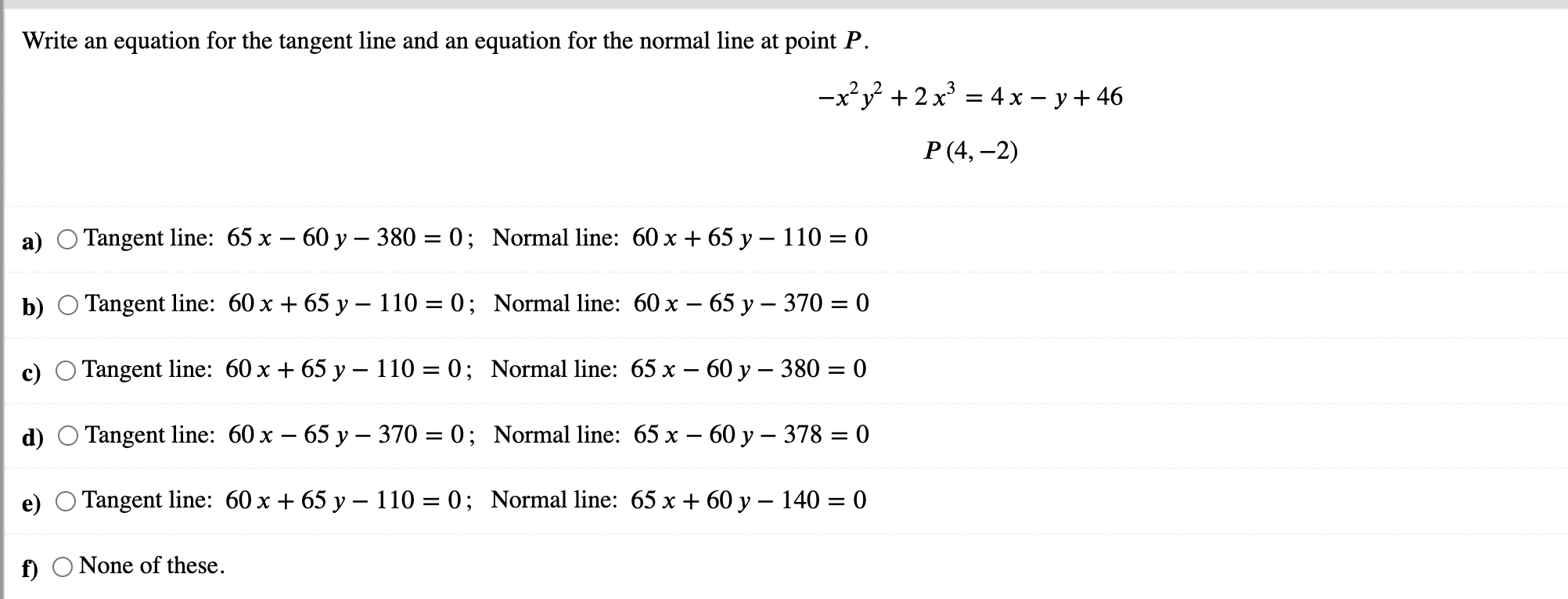 Solved Write An Equation For The Tangent Line And An 3419