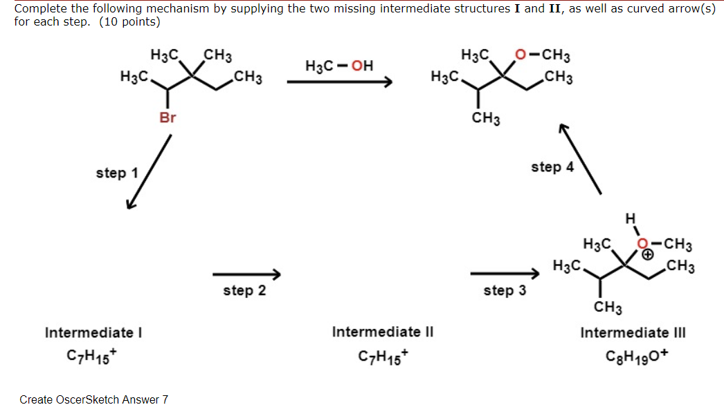 Solved Complete the following mechanism by supplying the two | Chegg.com