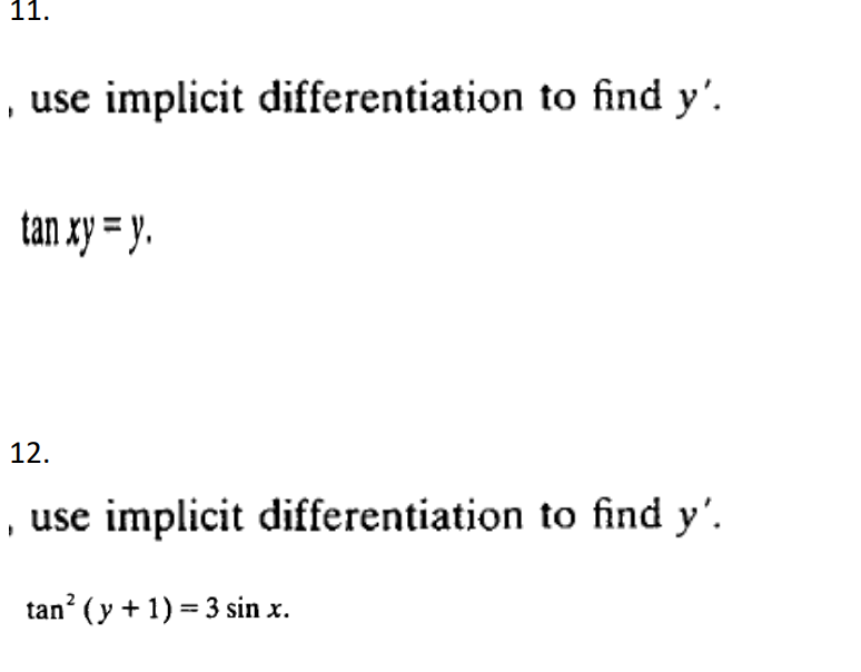 Worksheet 2.7 implicit differentiation answers image