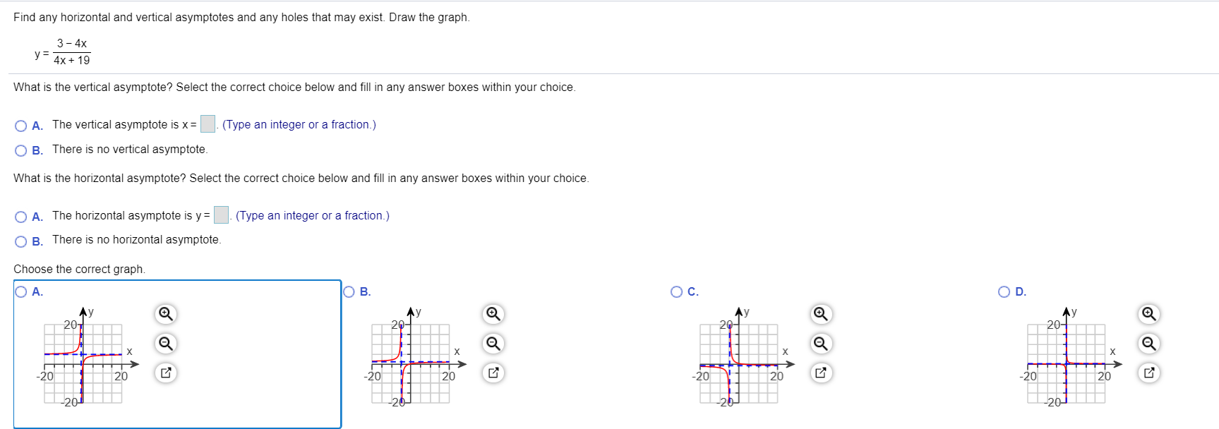 Solved Find any horizontal and vertical asymptotes and any