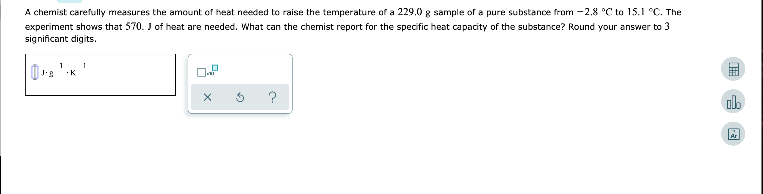 Solved A Chemist Carefully Measures The Amount Of Heat Chegg