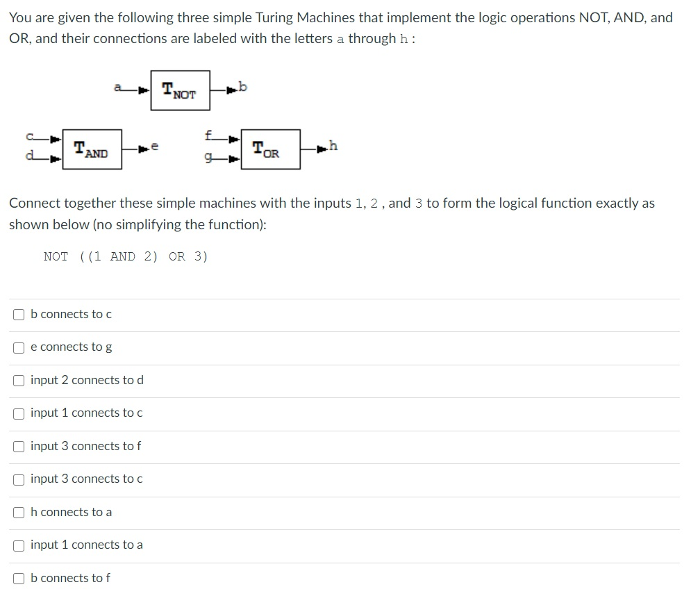 Turing Machine Practice Problems Solved You are given the following three simple Turing | Chegg.com
