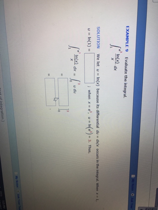 Solved EXAMPLE 6 Evaluate the following integral. cot(x) dx