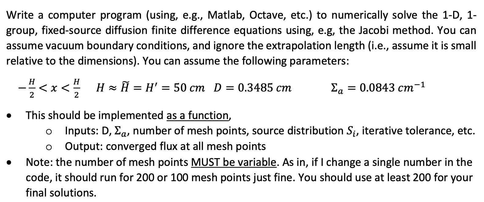Write a computer program (using, e.g., Matlab, | Chegg.com