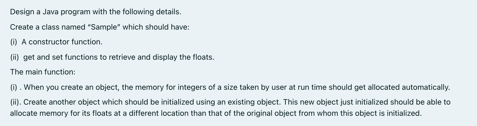 Solved Design a Java program with the following details. | Chegg.com