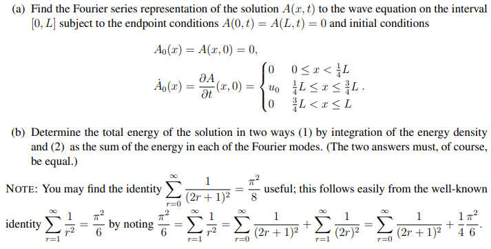 Solved (a) Find the Fourier series representation of the | Chegg.com