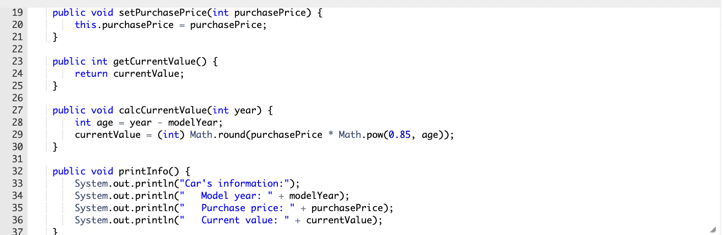 Solved 11.18 LAB: Car value (classes) - Java Version 1) | Chegg.com