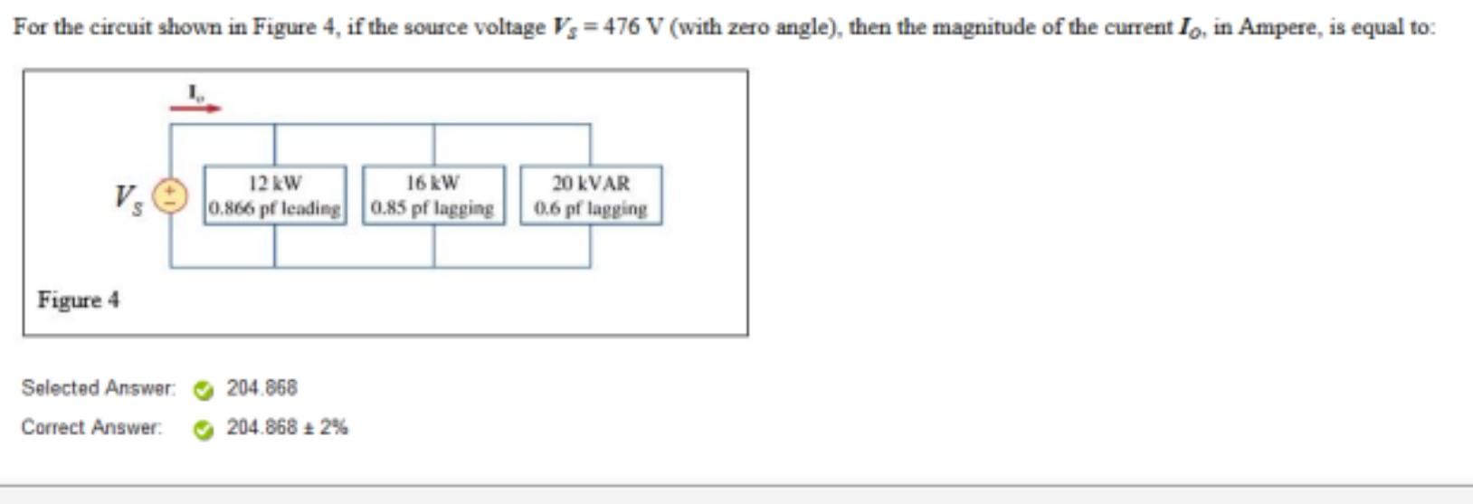Solved For the circuit shown in Figure 4 , if the source | Chegg.com