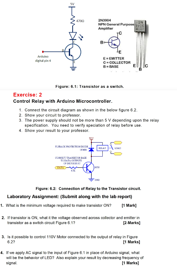 Solved 5V 4700 2N3904 • 2N NPN General Purpose 3904 | Chegg.com