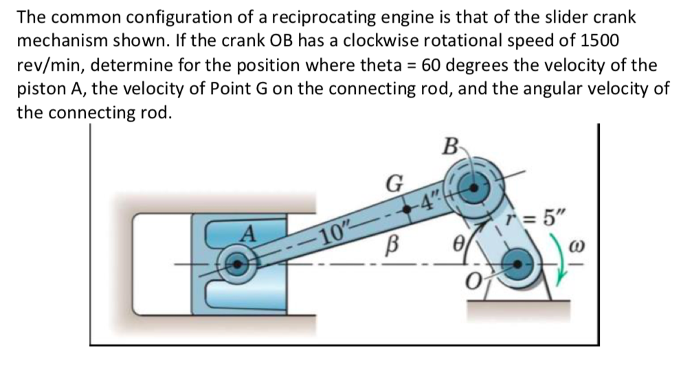 Solved The common configuration of a reciprocating engine is