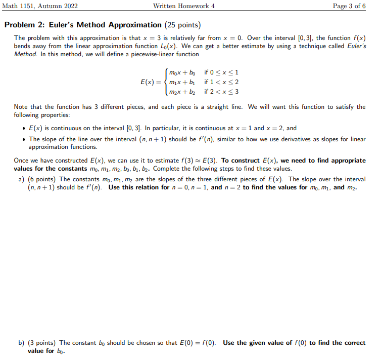 Please Solve Problem 2 -> A, B, C, & D. They Are On | Chegg.com