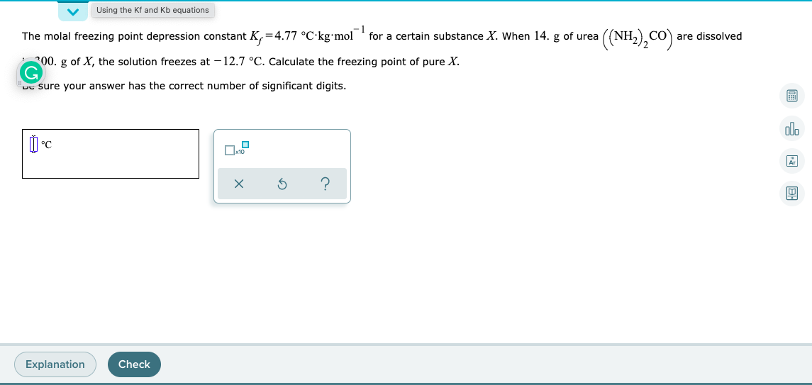 solved-using-the-kf-and-kb-equations-the-molal-freezing-chegg