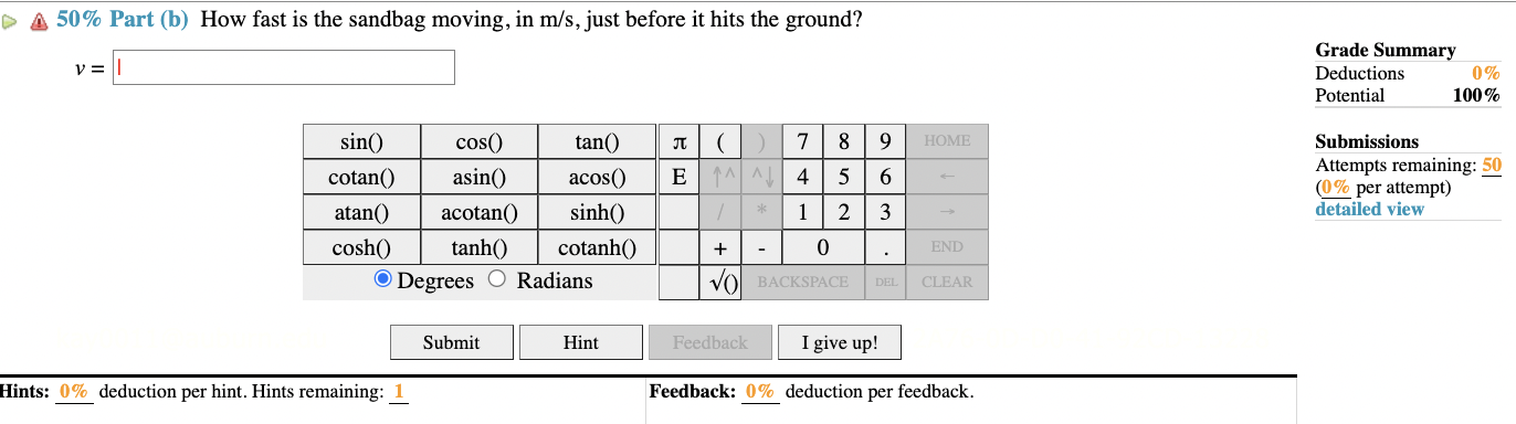 Solved (11\%) Problem 10: A Hot-air Balloon Rises From | Chegg.com