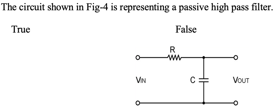 Solved The circuit shown in Fig-4 is representing a passive | Chegg.com