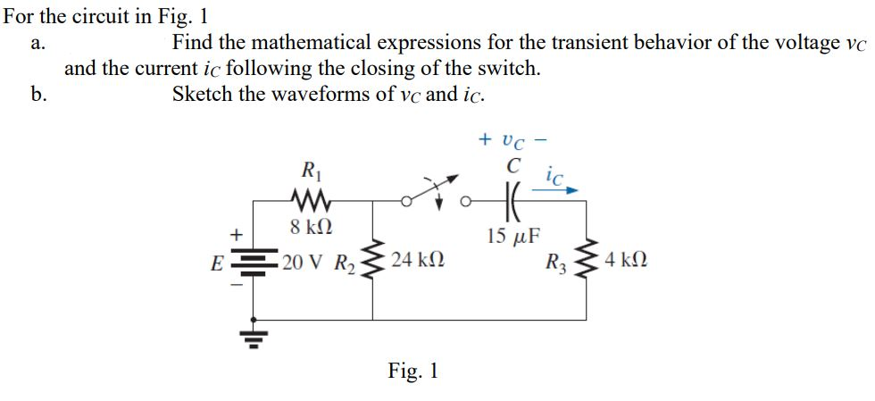 Solved Find the steady-state currents and voltages for the | Chegg.com