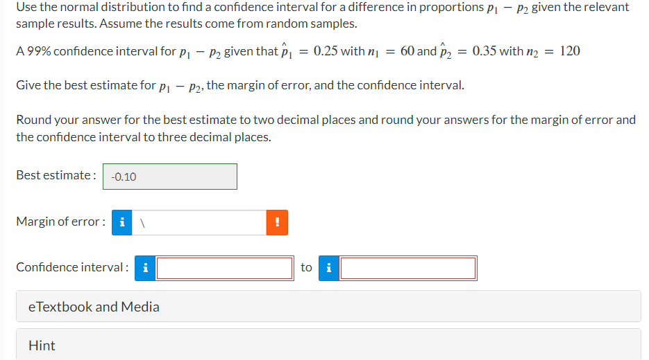 Solved Use the normal distribution to find a confidence | Chegg.com