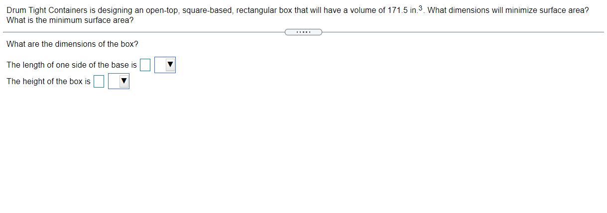 Solved Drum Tight Containers Is Designing An Open top Chegg