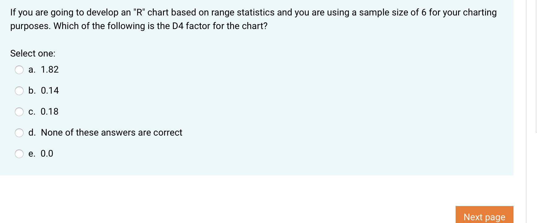 Solved If you are going to develop an "R" chart based on | Chegg.com