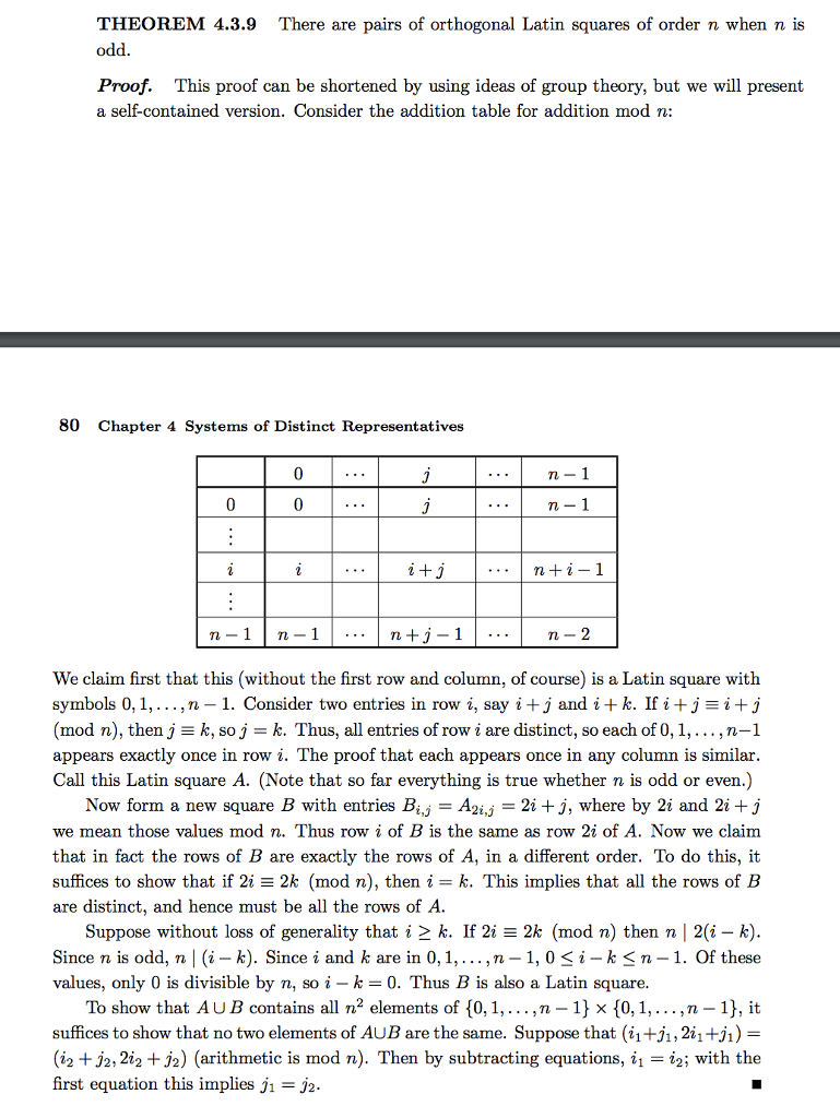 Solved 6. Find the two orthogonal Latin squares of order 5 | Chegg.com