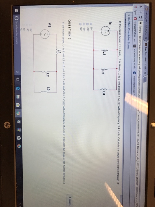 Solved In the circuit below, L1 is 8 mH, L2 is 10 mH, L3 is | Chegg.com