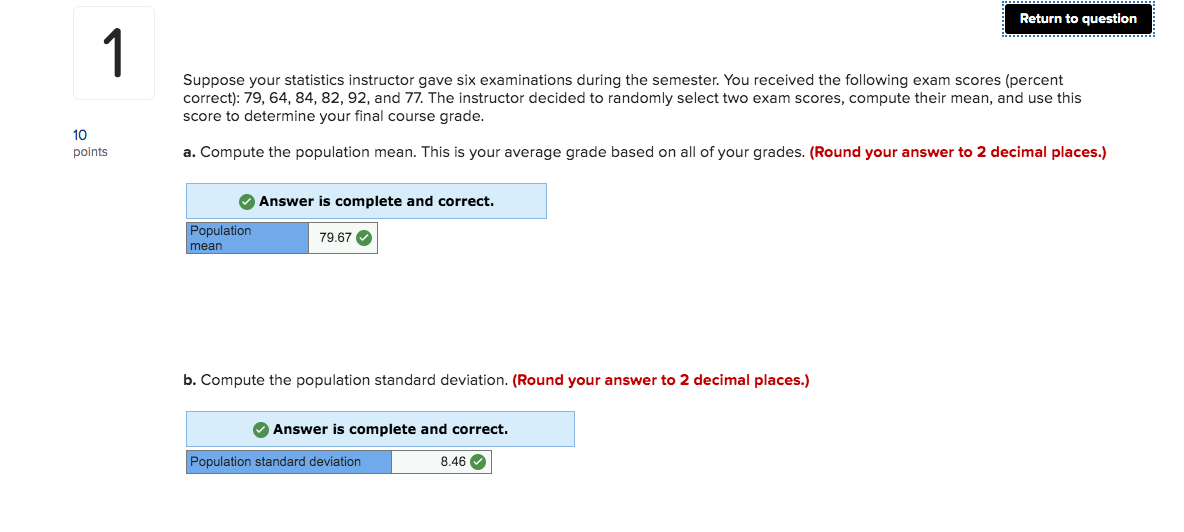Solved Return to question e. Compute the mean of the sample | Chegg.com