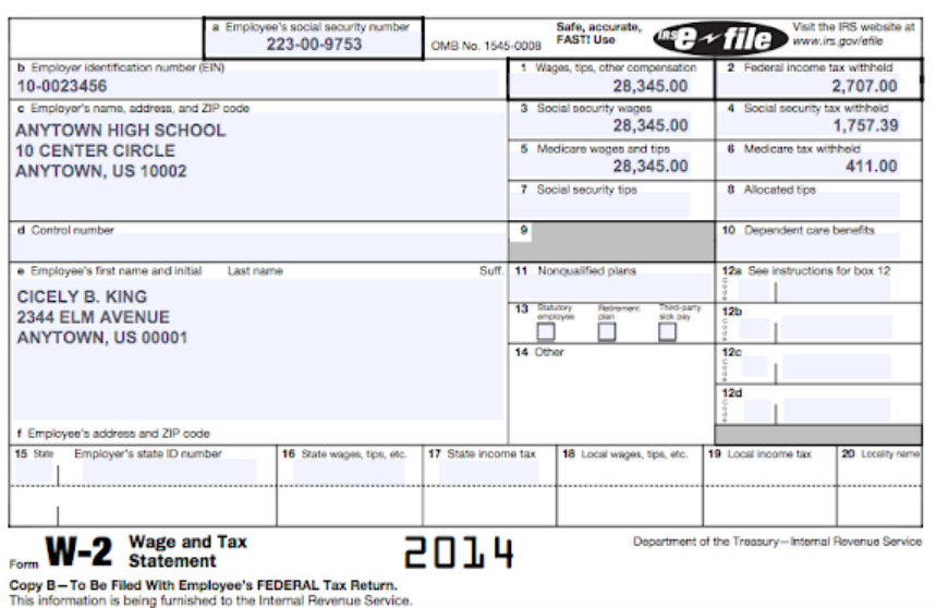 Where Do You Find Your Adjusted Gross Income On Your W 2 Form