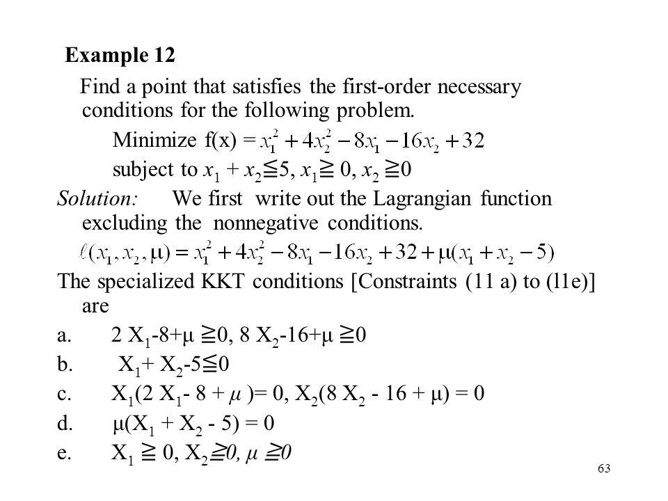 Solved - Example 12 Find a point that satisfies the | Chegg.com