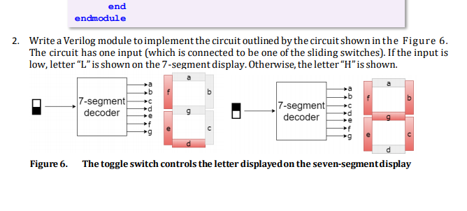 end endmodule 2. Write a Verilog module to implement | Chegg.com