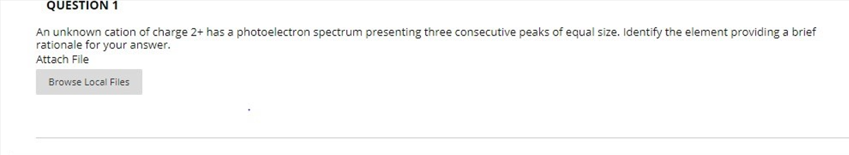 Solved QUESTION 1 An Unknown Cation Of Charge 2+ Has A | Chegg.com