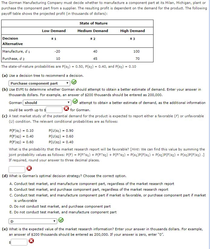 The Gorman Manufacturing Company must decide whether