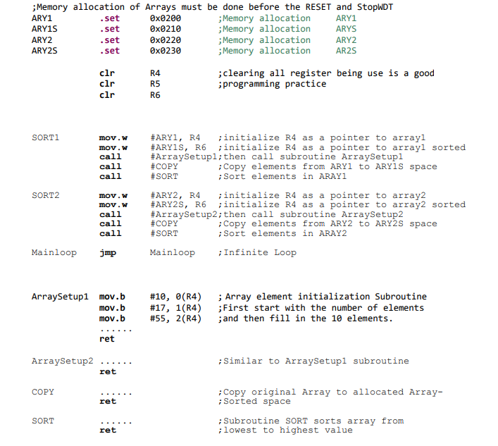 2012) The program of this exercise deals with arrays | Chegg.com