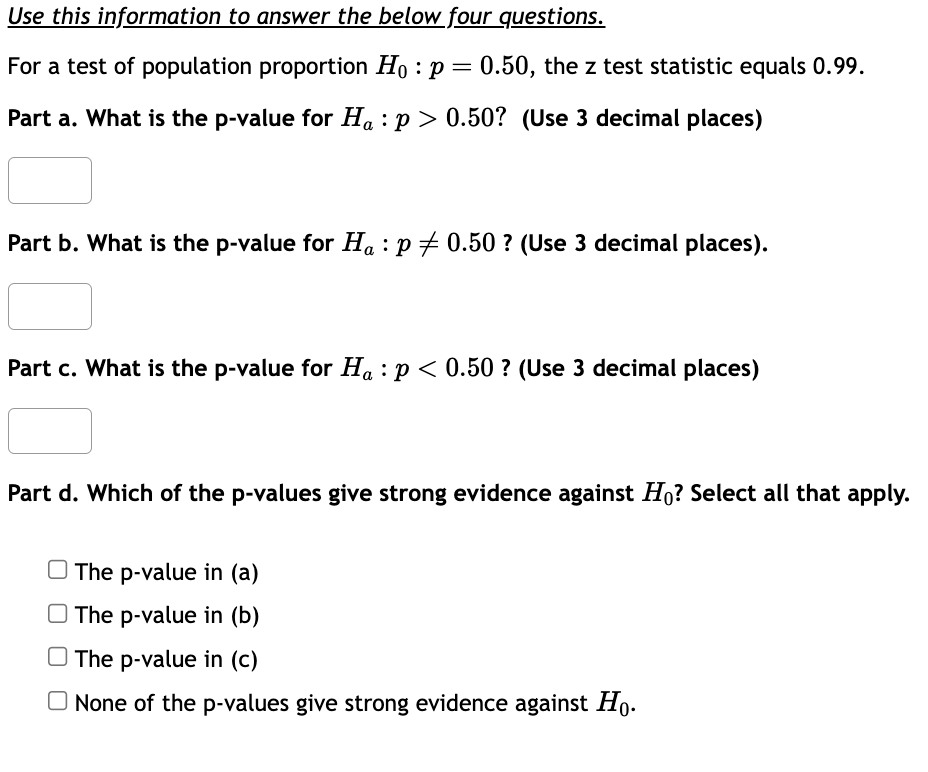 Solved Use This Information To Answer The Below Four | Chegg.com