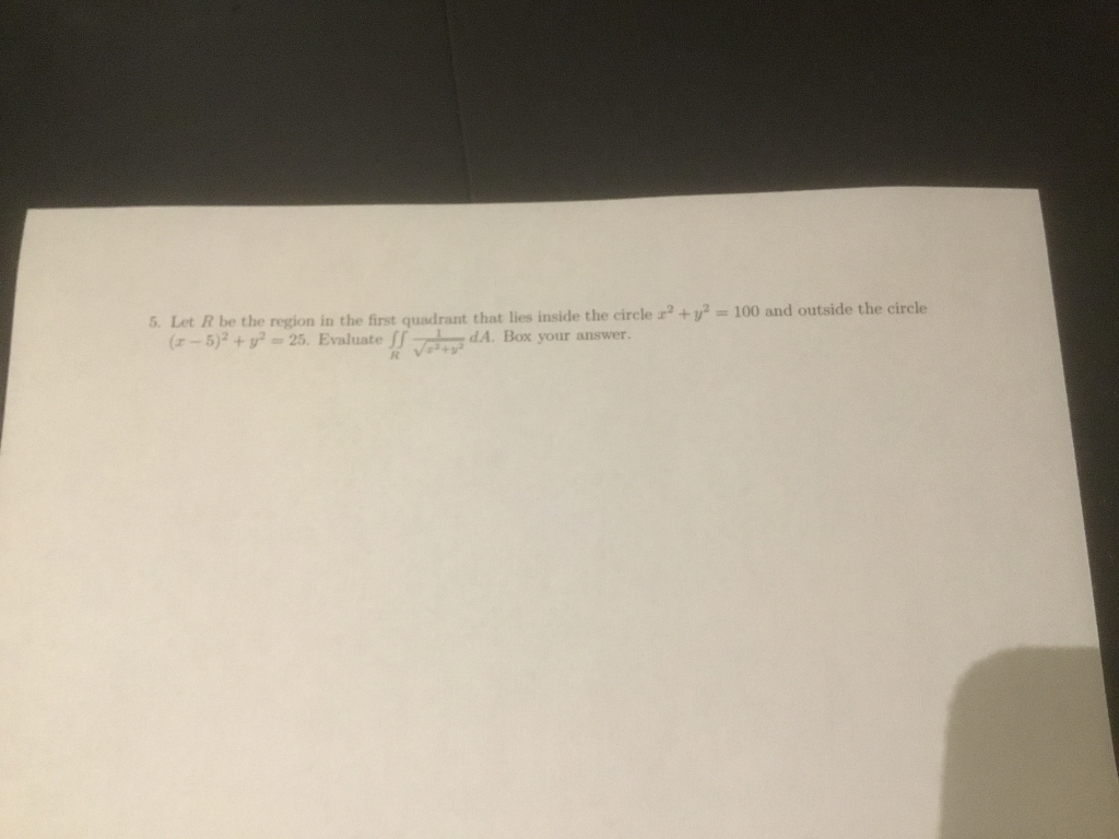 Solved Let R Be The Region In The First Quadrant The Lies Chegg Com